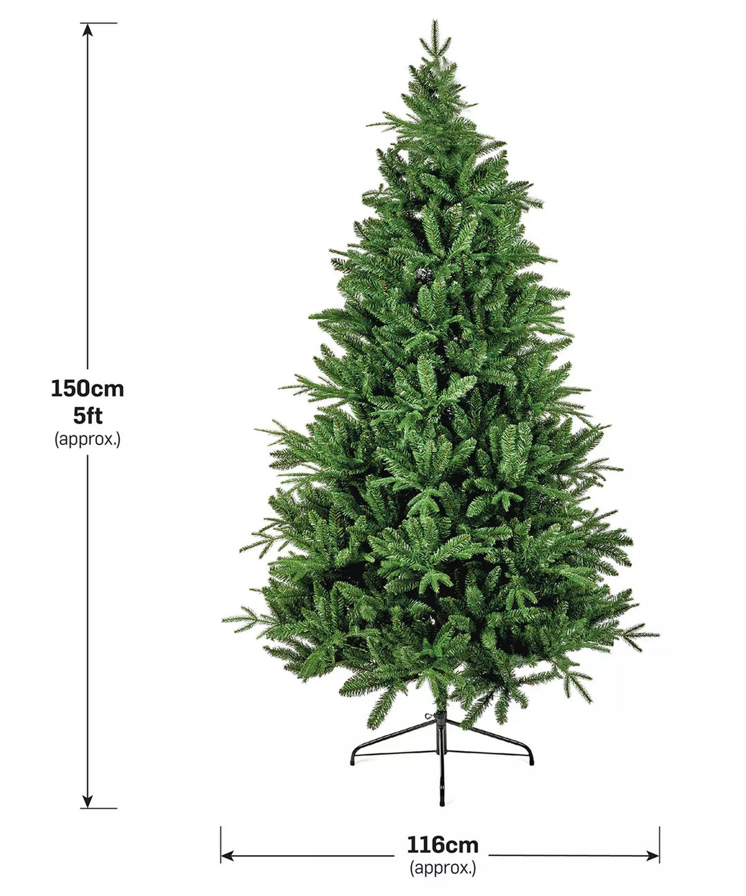 Premier Decorations 5ft Aspen Fir Christmas Tree - Green
