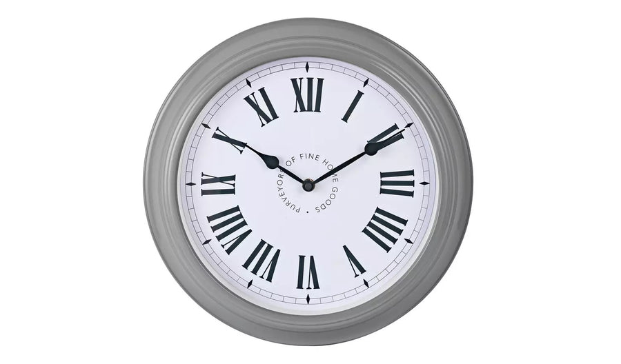 Habitat Stationary Wall Clock - Grey