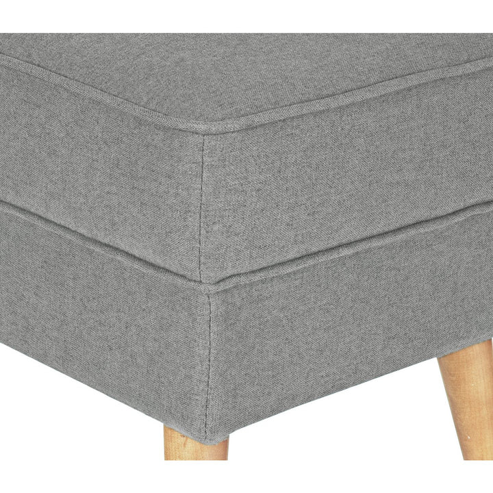 Habitat Callie Fabric Footstool - Light Grey