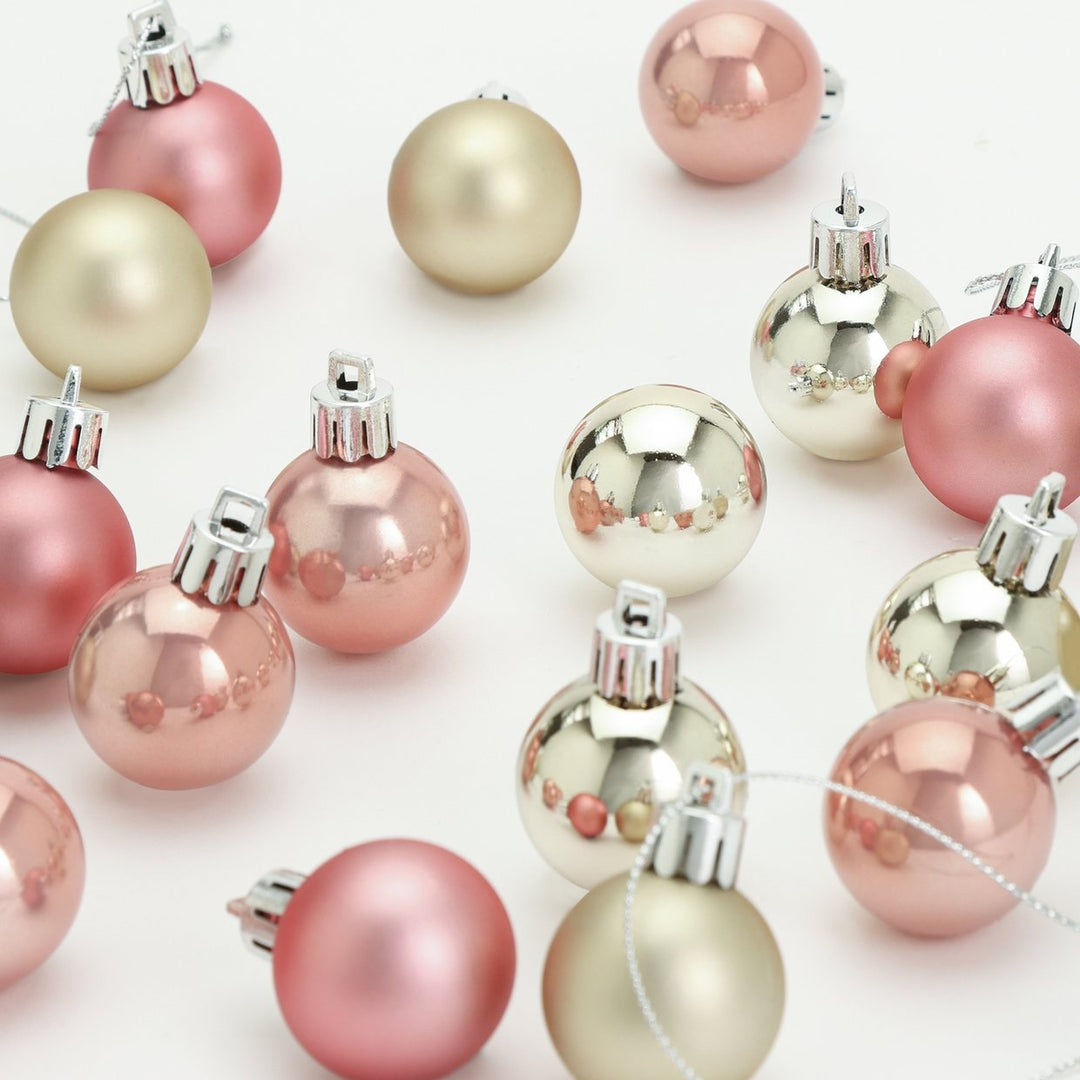 Habitat Pack of 49 Mini Christmas Baubles - Multicoloured