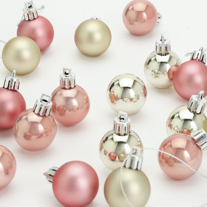 Habitat Pack of 49 Mini Christmas Baubles - Multicoloured