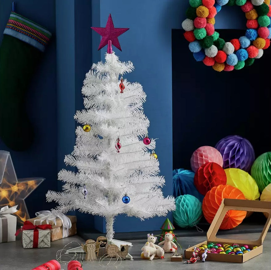 Home 3ft Christmas Tree - White
