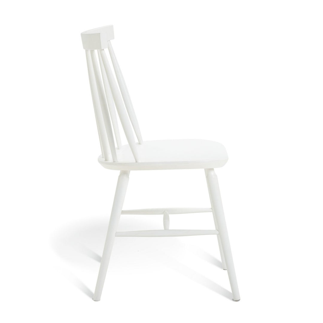 Habitat Talia Pair of Solid Wood Dining Chairs - White