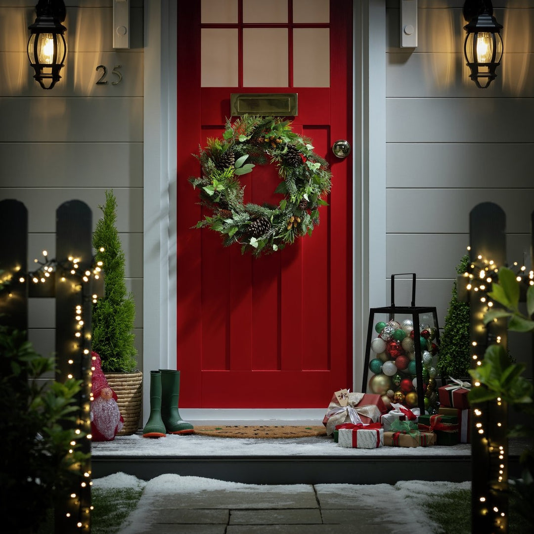 Habitat Extra Large Faux Green Pinecone Christmas Wreath
