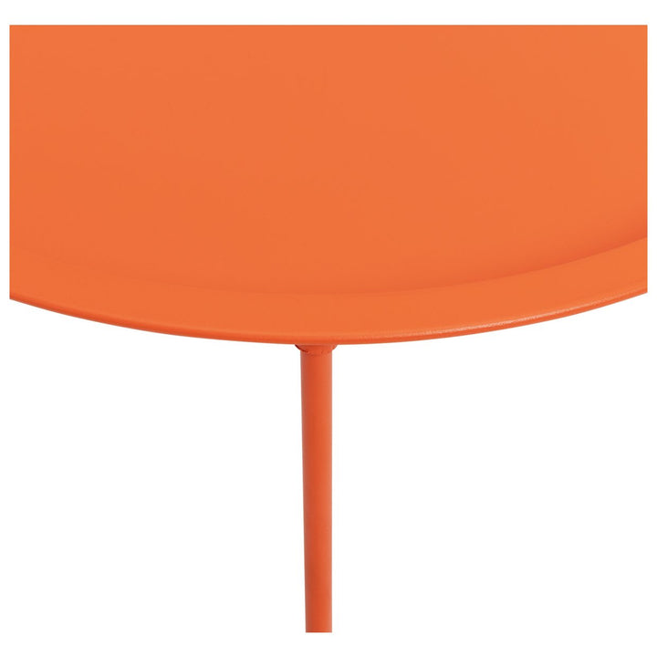 Habitat Pula Folding Metal Garden Side Table - Orange