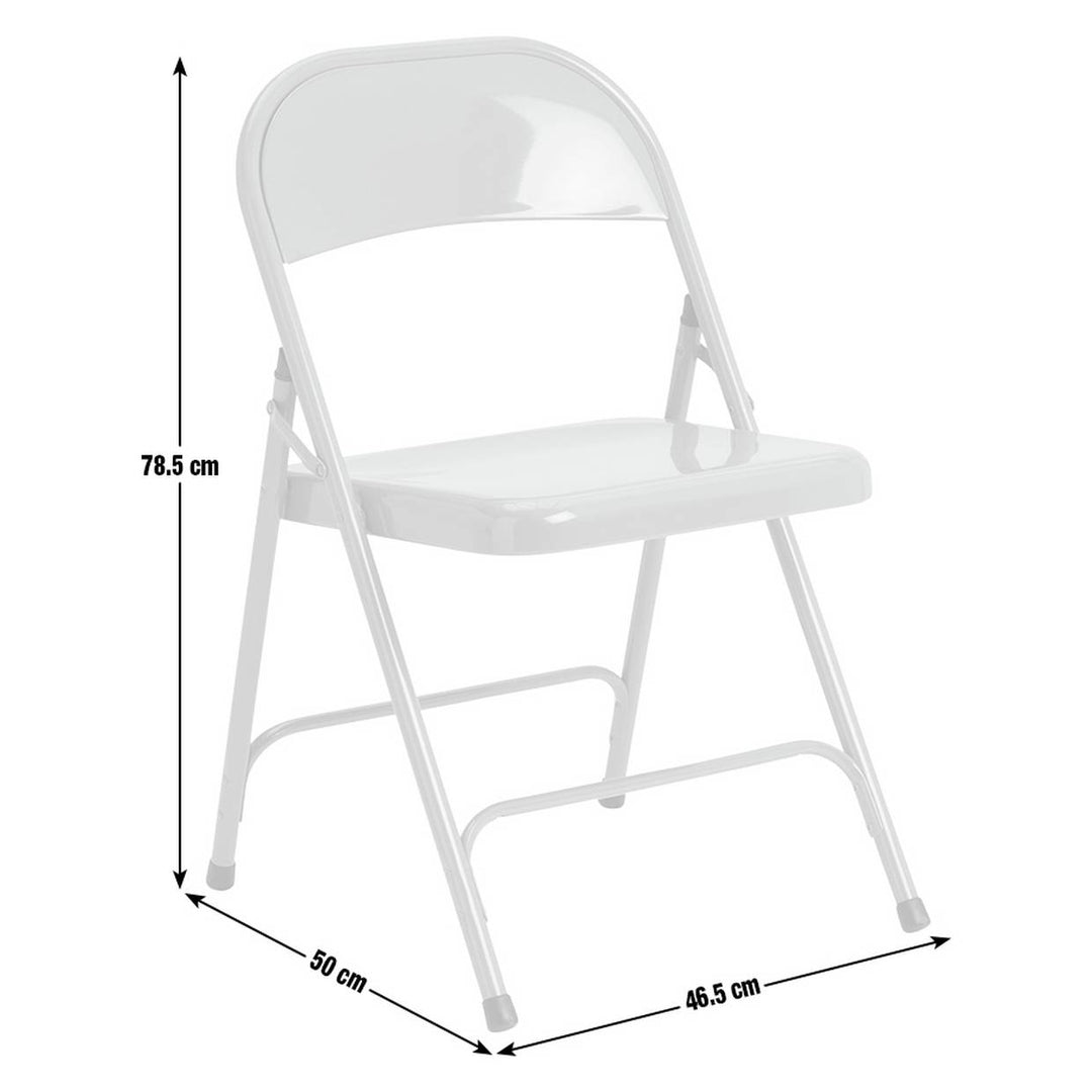 Habitat Macadam Metal Folding Chair - Grey