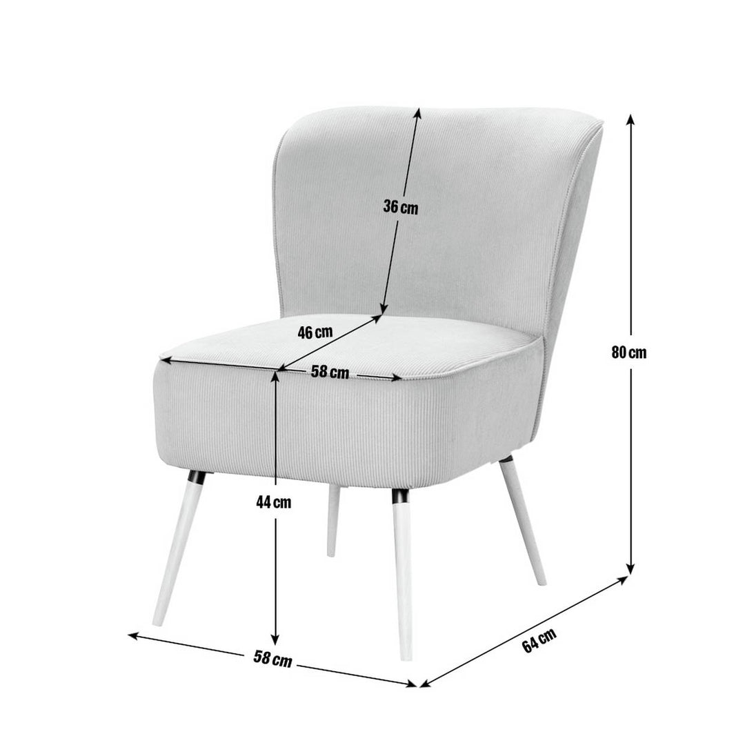 Habitat Eppy Fabric Accent Chair - Blue