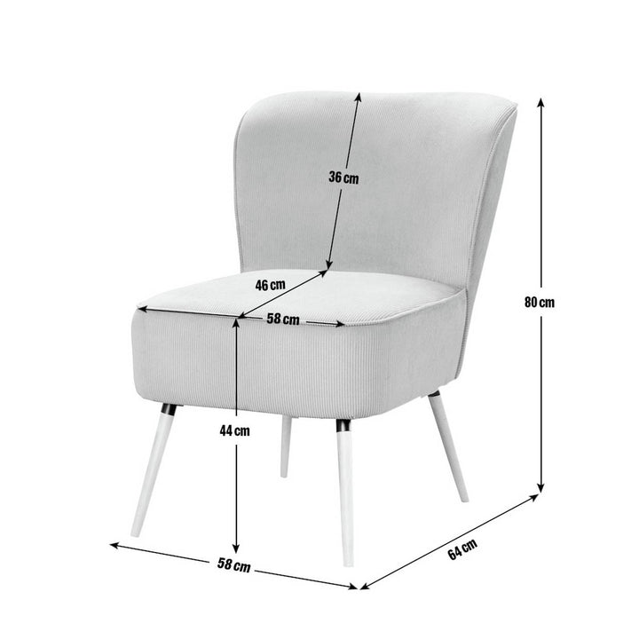 Habitat Eppy Fabric Accent Chair - Blue