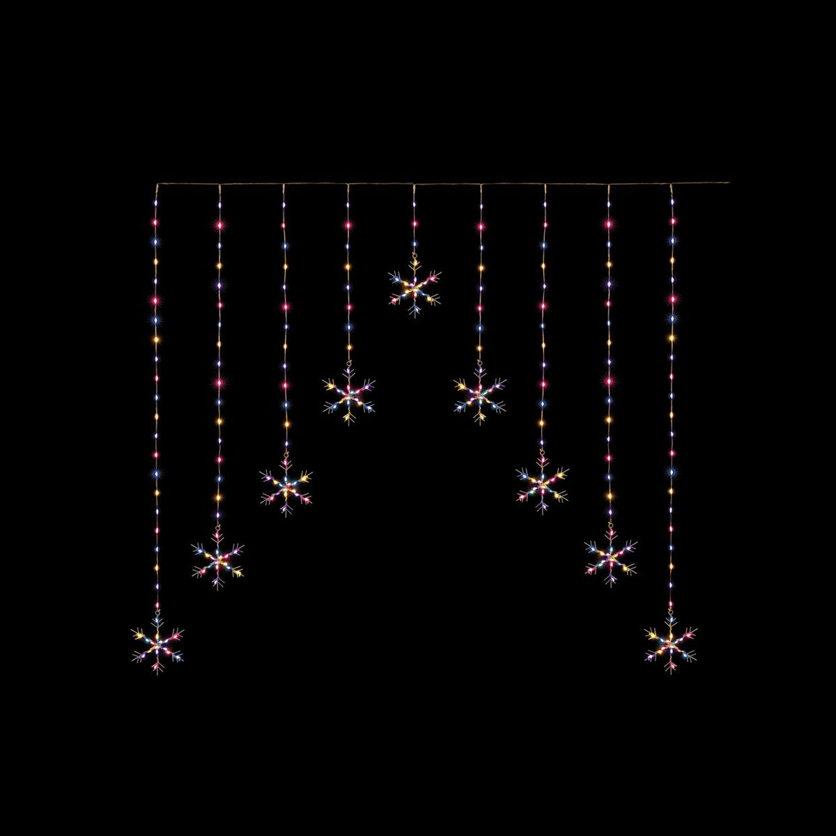 Premier Decorations Colour Snowflake Christmas Window Lights