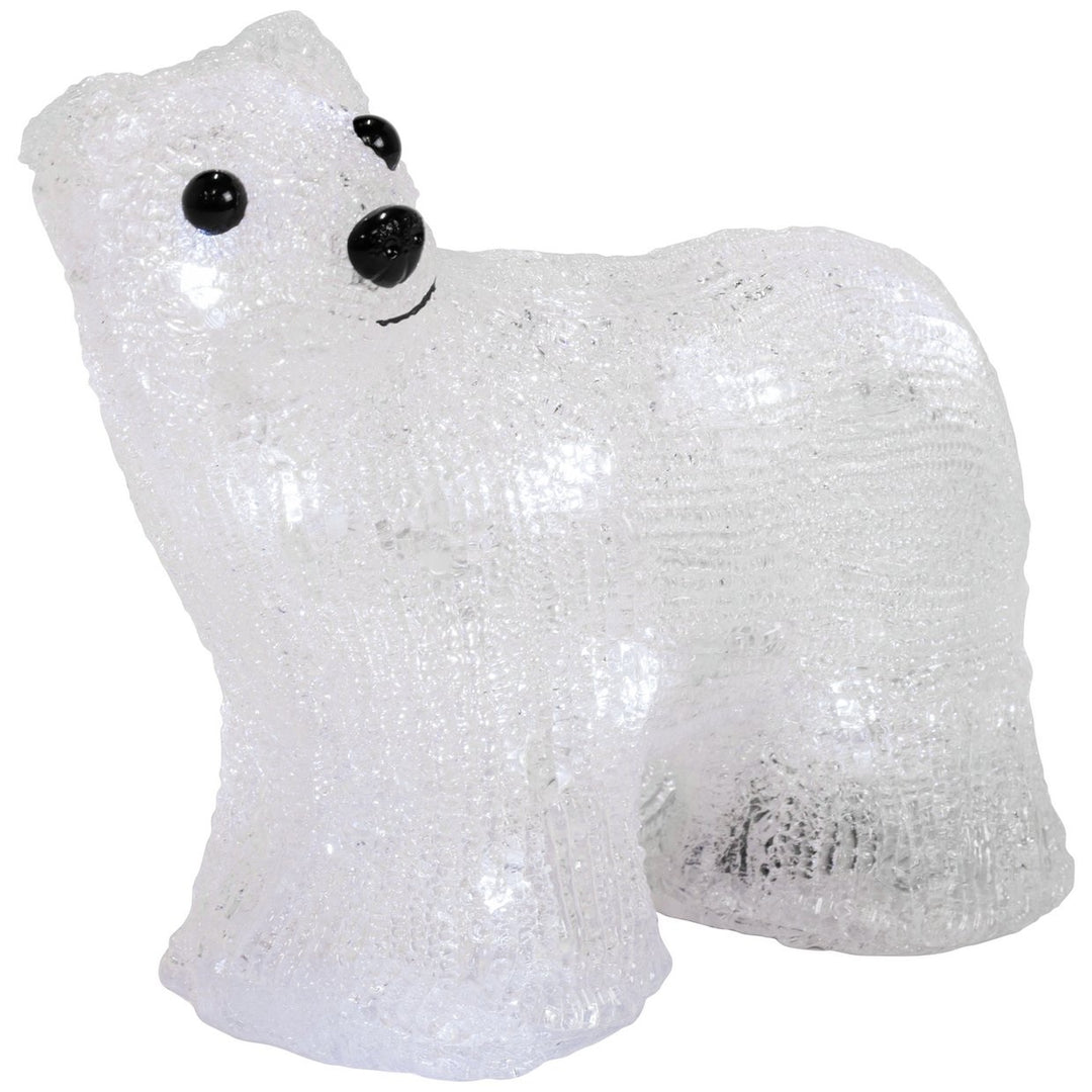 Habitat Prelit Christmas Acrylic Polar Bear Decoration