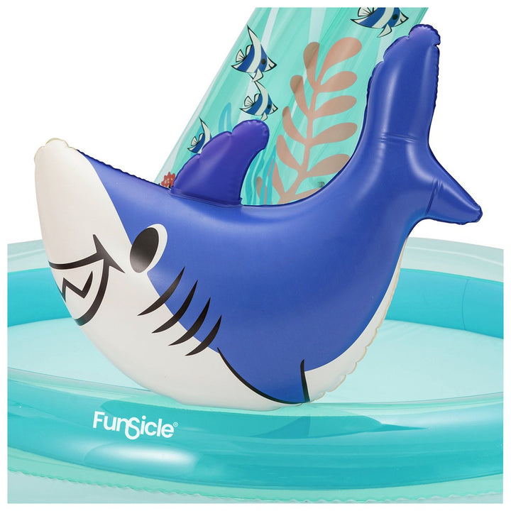 Funsicle 5.8ft Shark Play Centre Paddling Pool - 97L
