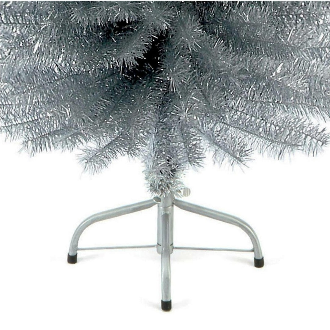 Premier Decorations 6ft Pencil Slim Pine Christmas Tree - Silver