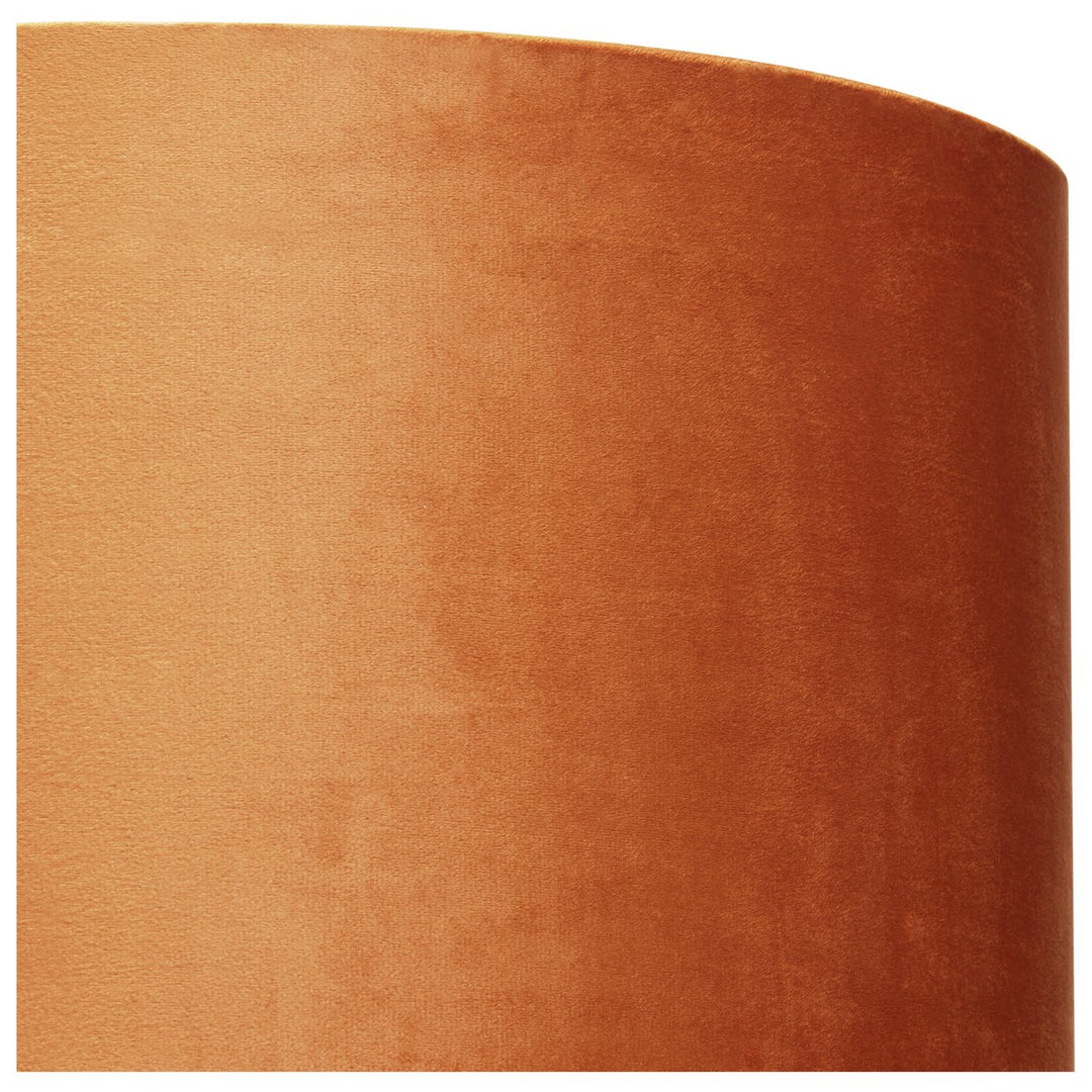 Habitat Orange Velvet Easy Fit Drum Lampshade - 49cm