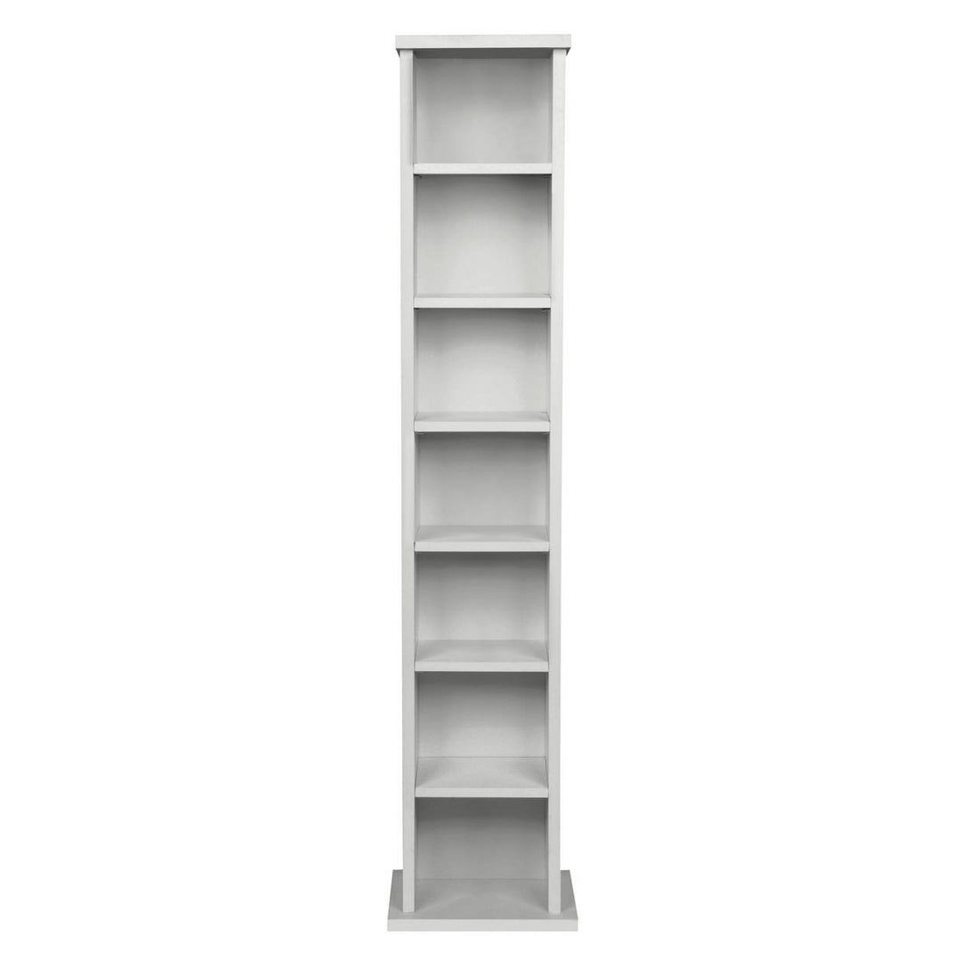 Home Maine CD and DVD Storage Unit - White Wood Effect