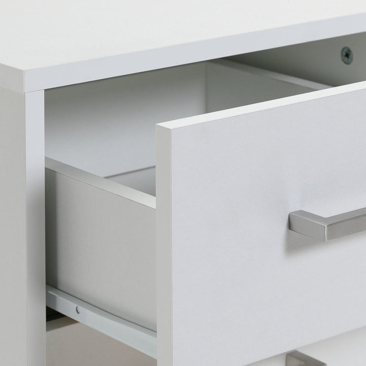 Home Oslo 3 Drawer Bedside Table - White