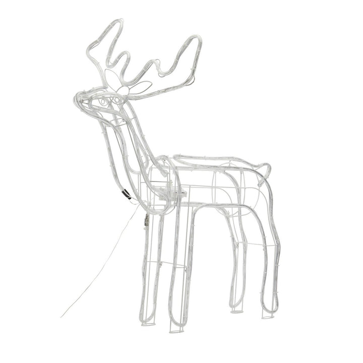 Home Pair Of Animated LED Nodding & Grazing Reindeer Christmas Decorations