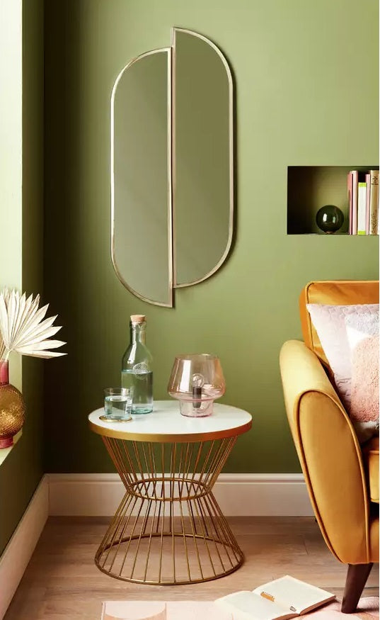Habitat Pill Wall Mirror - Gold