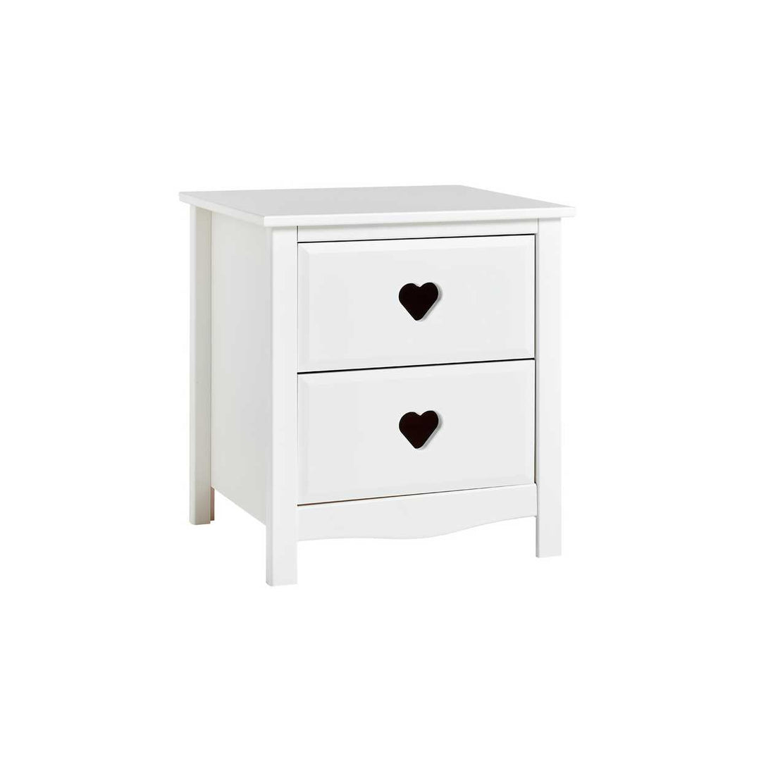 Home Kids Mia 2 Drawer Bedside Table - White
