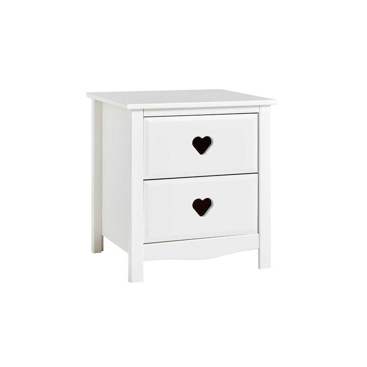 Home Kids Mia 2 Drawer Bedside Table - White