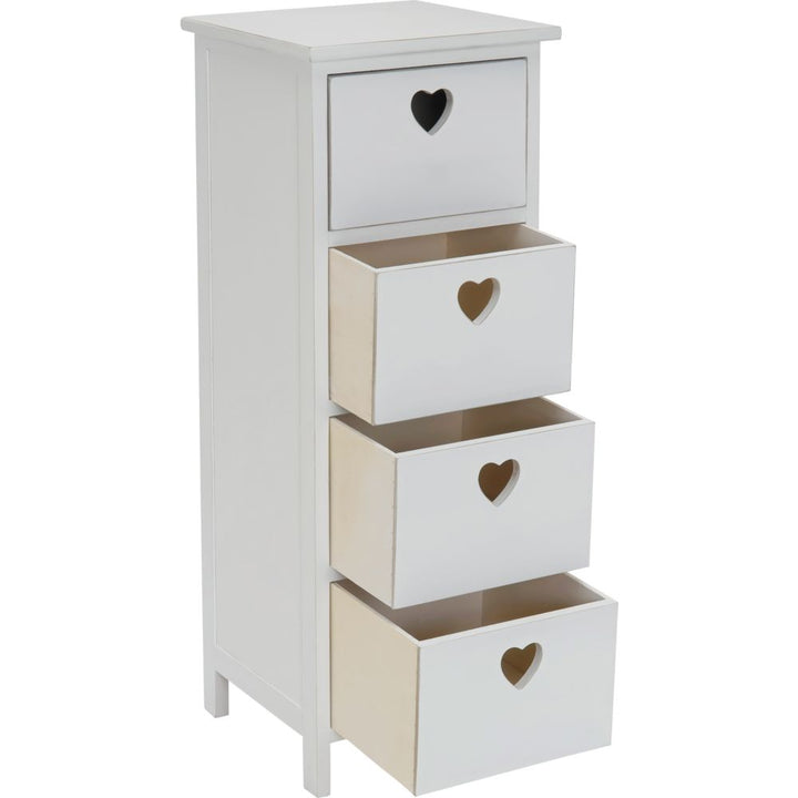 Home Edie 4 Drawer Storage Unit – White