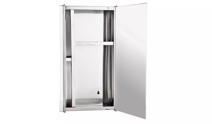 Home Stainless Steel 3 Door Mirrored Cabinet