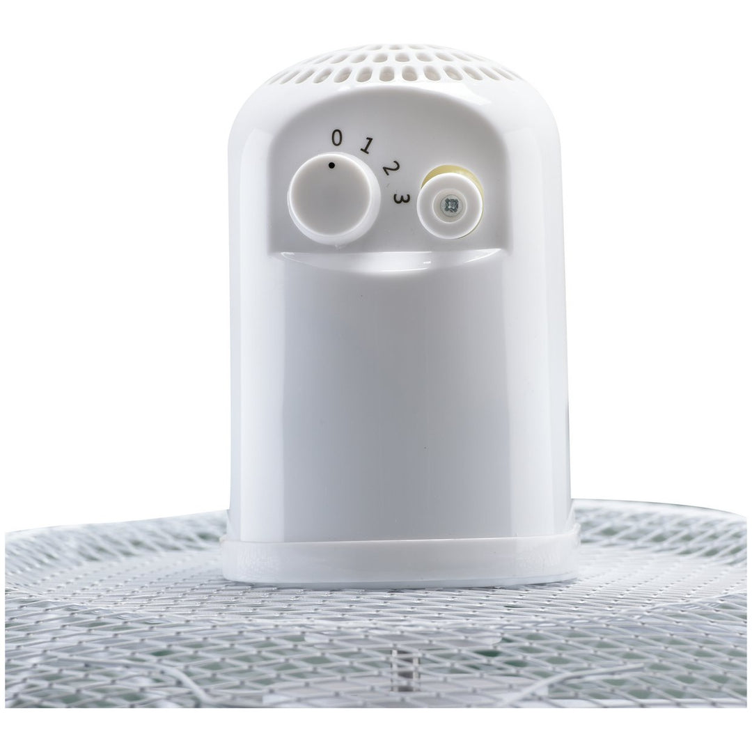 Bush White Pedestal Fan - 16 Inch