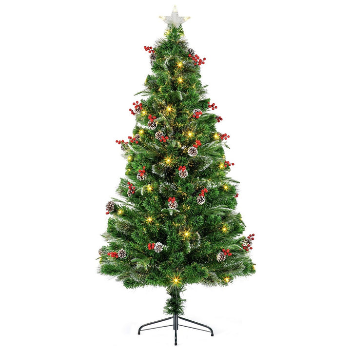 Premier Decorations 5ft New Jersey Pine Fibre Optic Christmas Tree