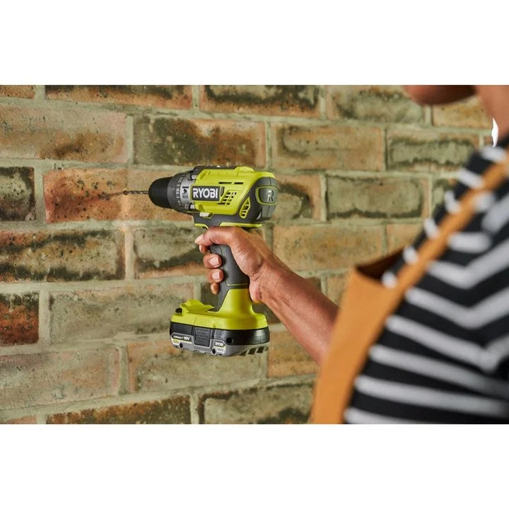 Ryobi R18PD3-2C20SLF 18V ONE+ Cordless Combi Drill & Torch Starter Kit (2 x 2.0Ah)