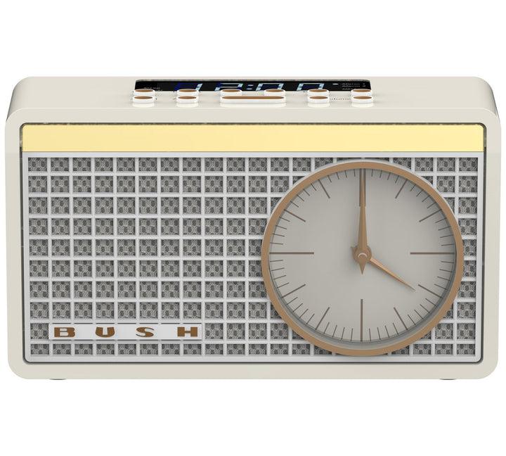 Bush Classic Analogue Clock Radio - Cream