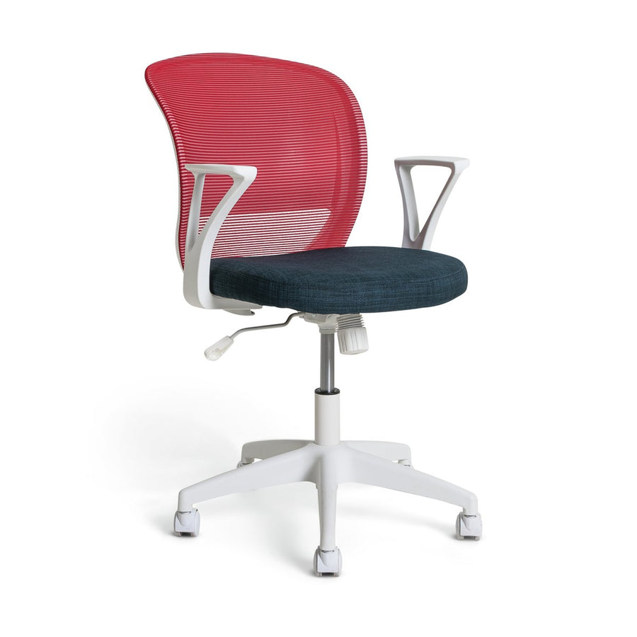 Habitat Beck Mesh Office Chair - Blue & Red
