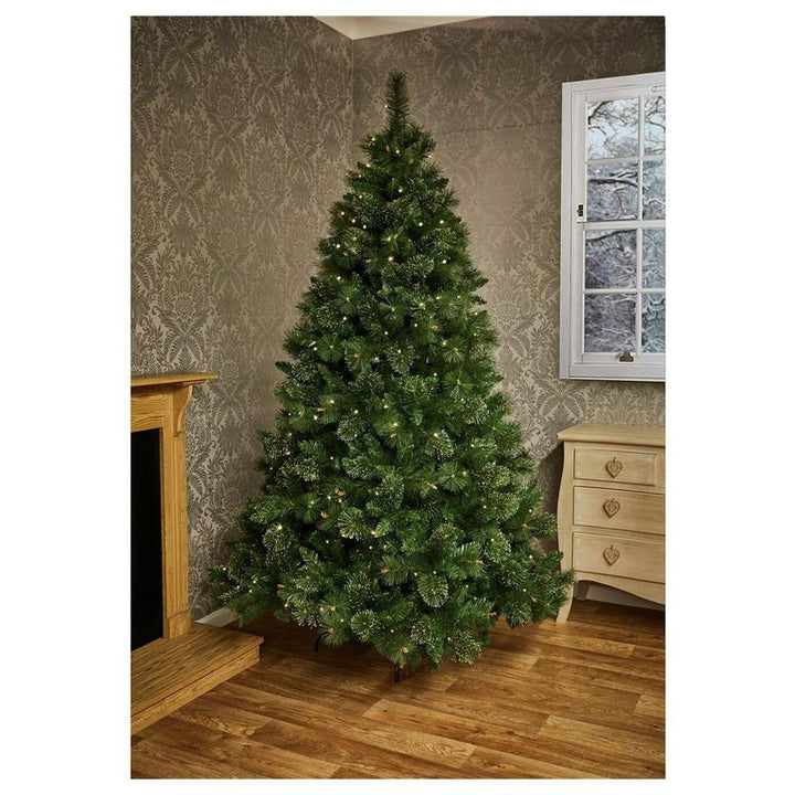 Premier Decorations 6ft Prelit Ridgemere Pine Christmas Tree