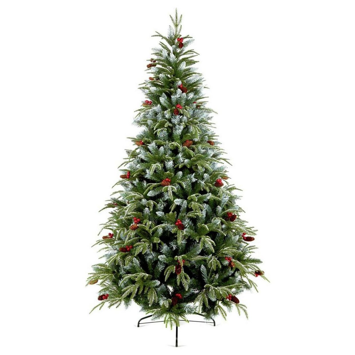 Premier Decorations 6ft Frosted Spruce Christmas Tree -Green