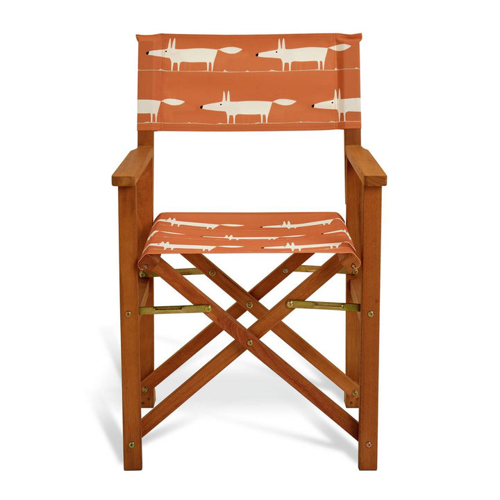 Habitat x Scion Folding Wooden Garden Director Chair - Mr Fox
