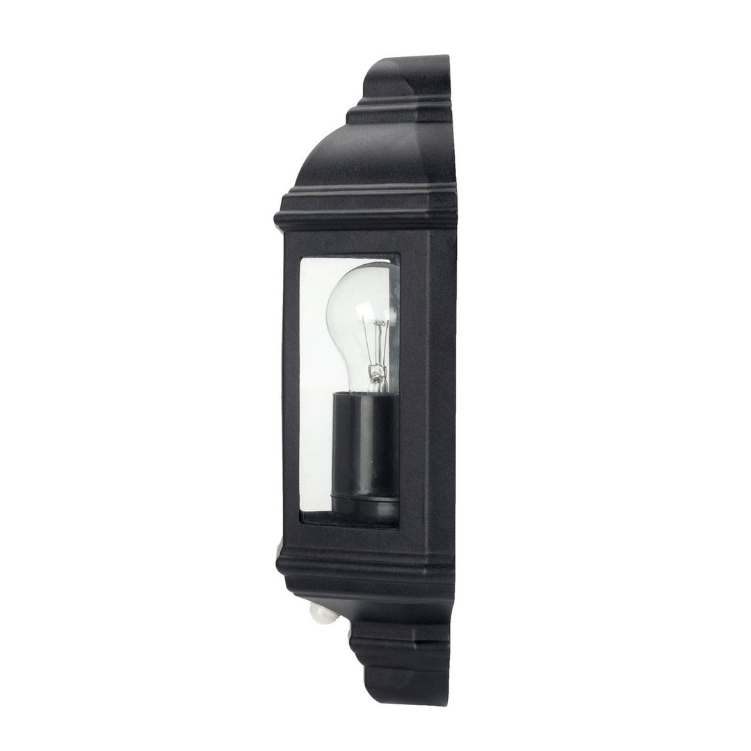 Luceco Three Panel Coach Lantern with PIR Sensor - Black