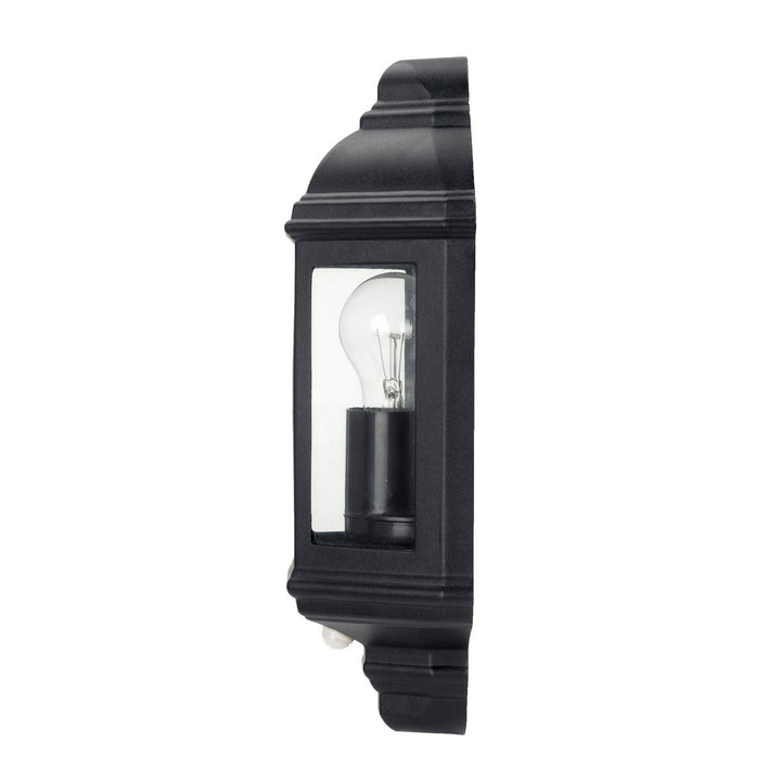 Luceco Three Panel Coach Lantern with PIR Sensor - Black