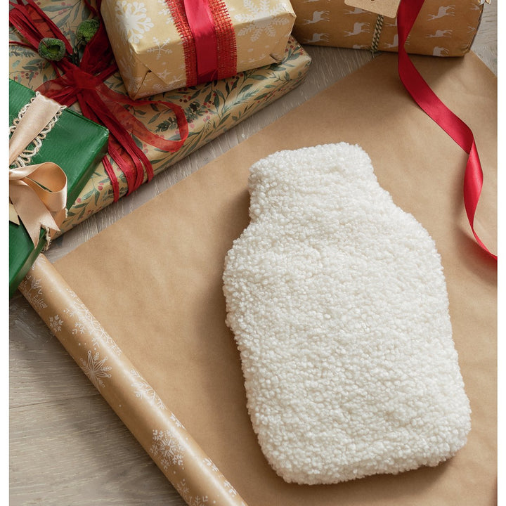 Home Shearling Cream Hot Water Bottle 