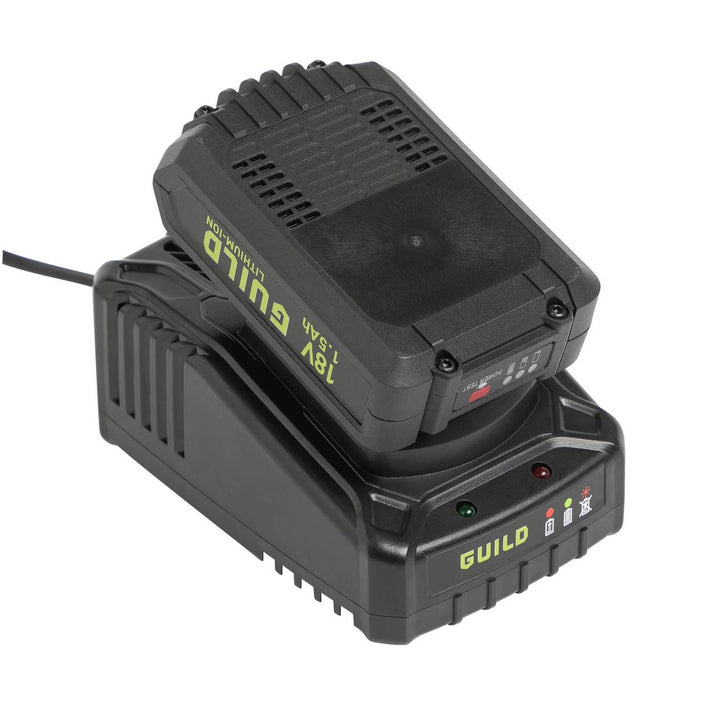 Guild 18V Cordless Impact Drill with 100 Accessories - 2.0AH