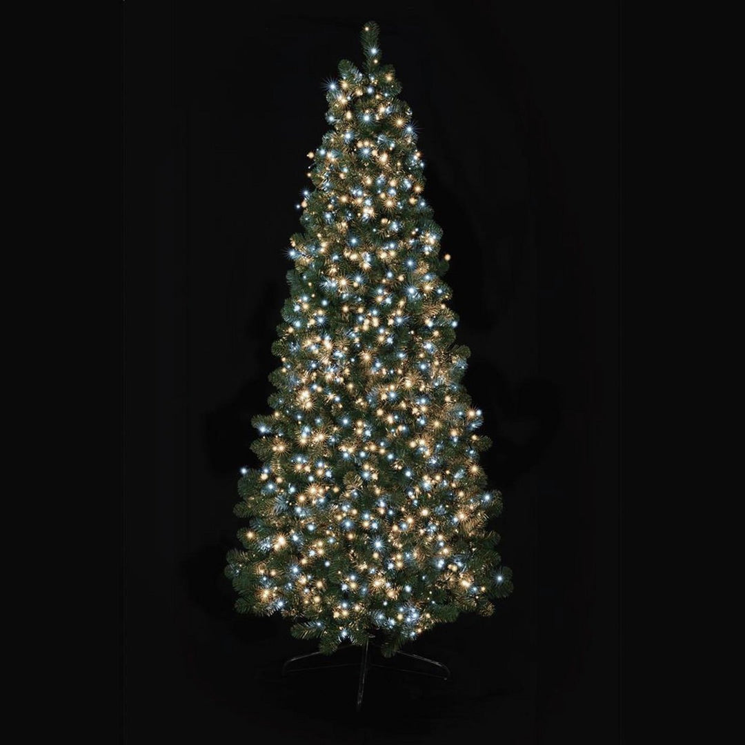 Premier Decorations 1500 TreeBrights with Timer Tree Lights - Warm White & White