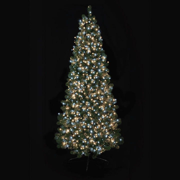 Premier Decorations 1500 TreeBrights with Timer Tree Lights - Warm White & White