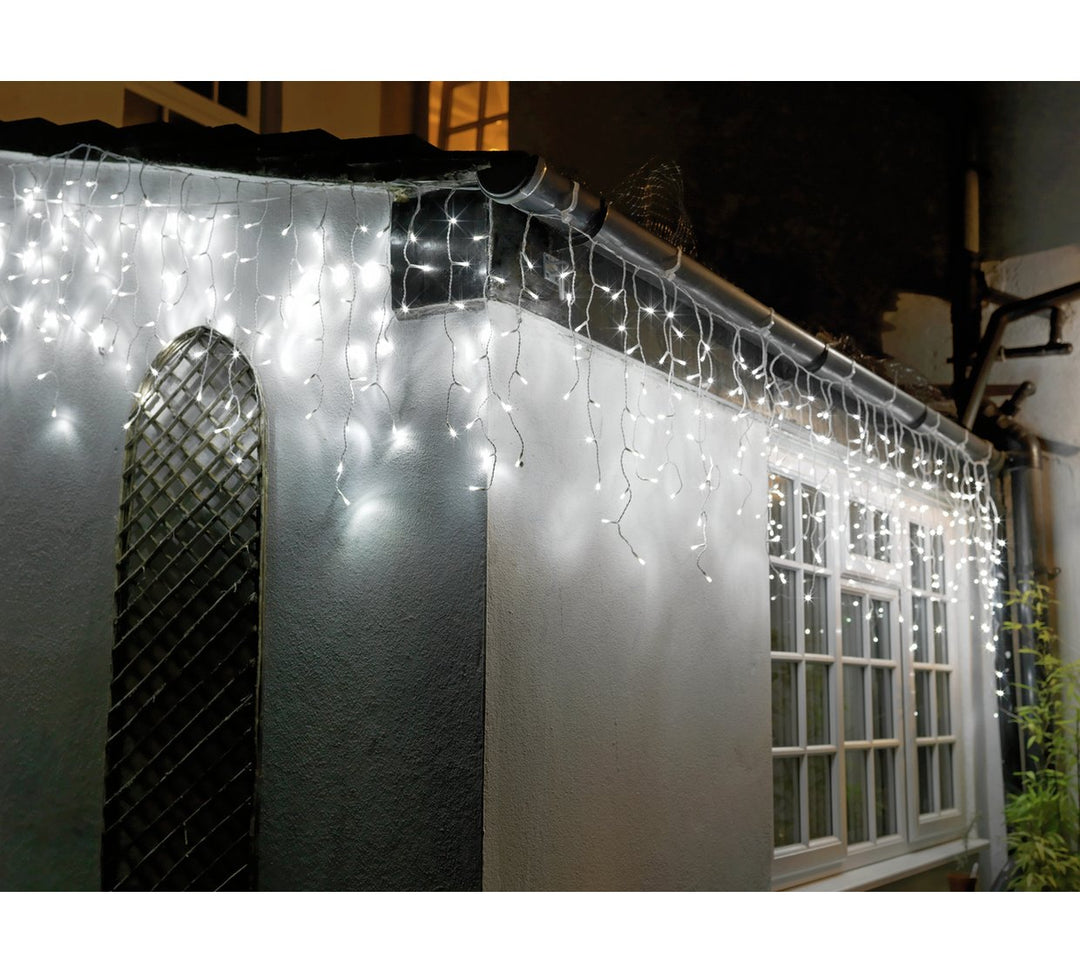 Habitat 720 Bright White Icicle Christmas Lights - 12m Length