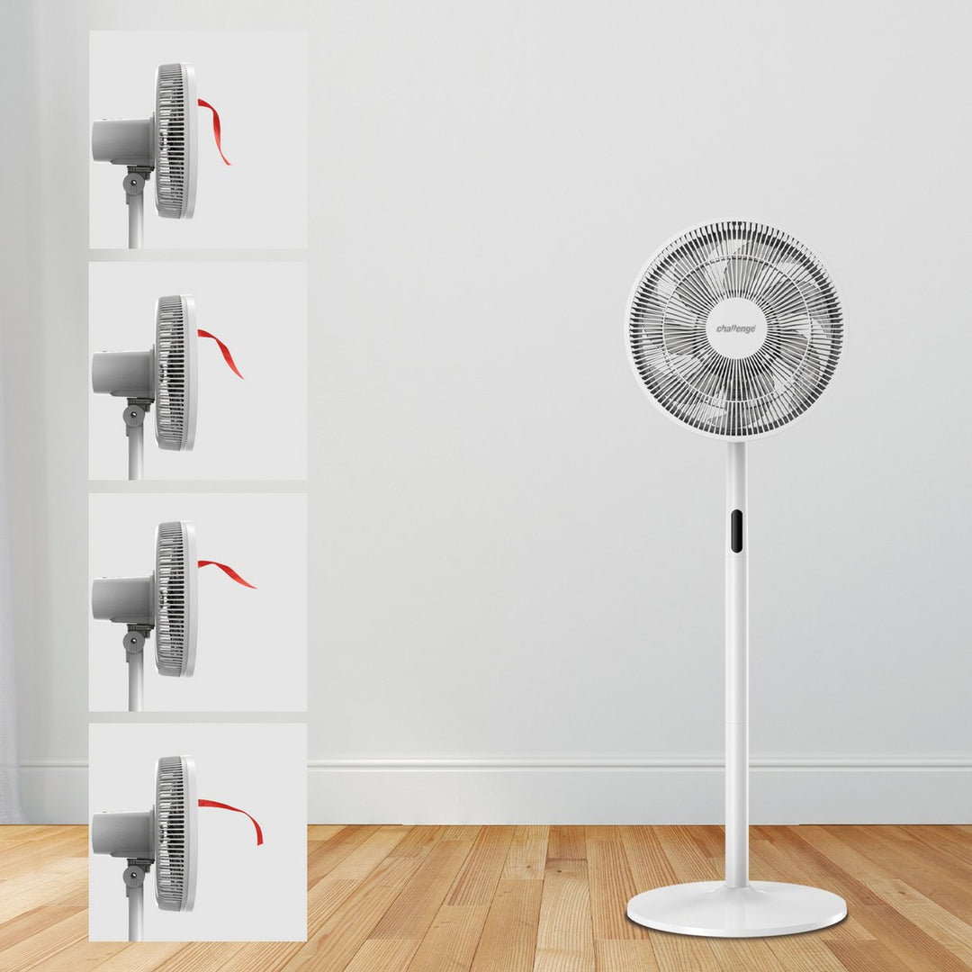 Challenge 16in Pedestal Digital Fan With Remote Control - White