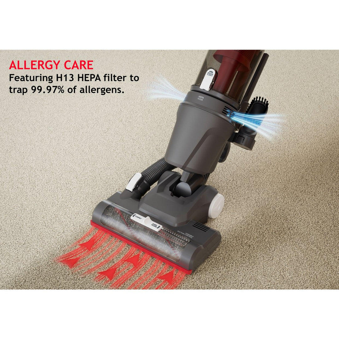 Hoover Upright 300 Corded Bagless Vacuum Cleaner - HU300RHM