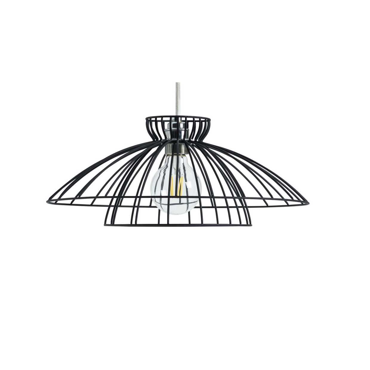 Habitat Kiso Black Wire 2 Tier Pendant Shade - 40cm