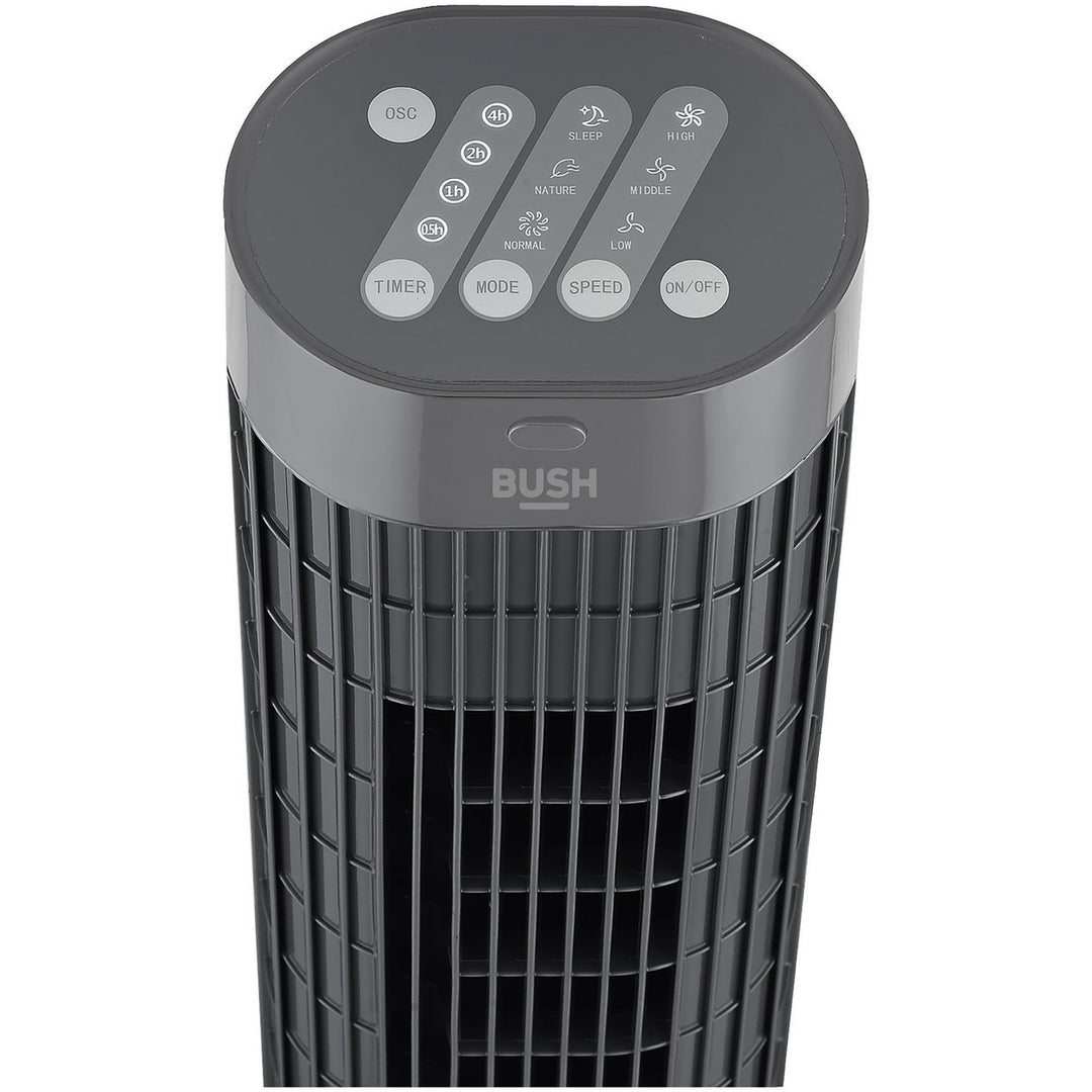Bush Digital Grey Tower Fan - 30 Inch - Remote Control
