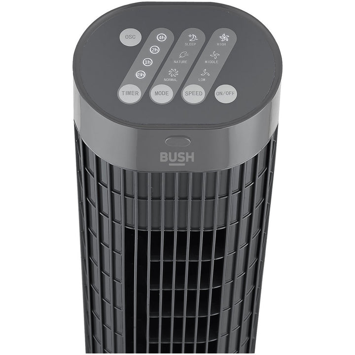 Bush Digital Grey Tower Fan - 30 Inch - Remote Control