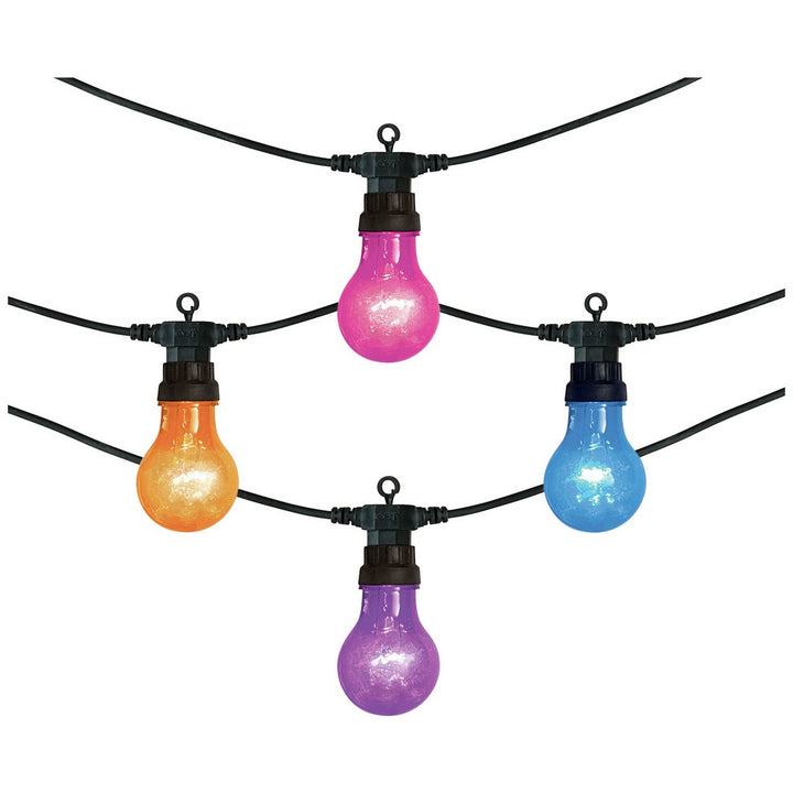 Premier Decorations 20 Bulb Festoon Christmas Lights - Rainbow