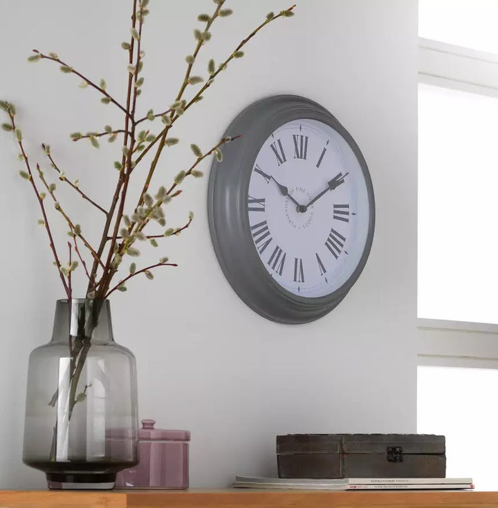 Habitat Stationary Wall Clock - Grey