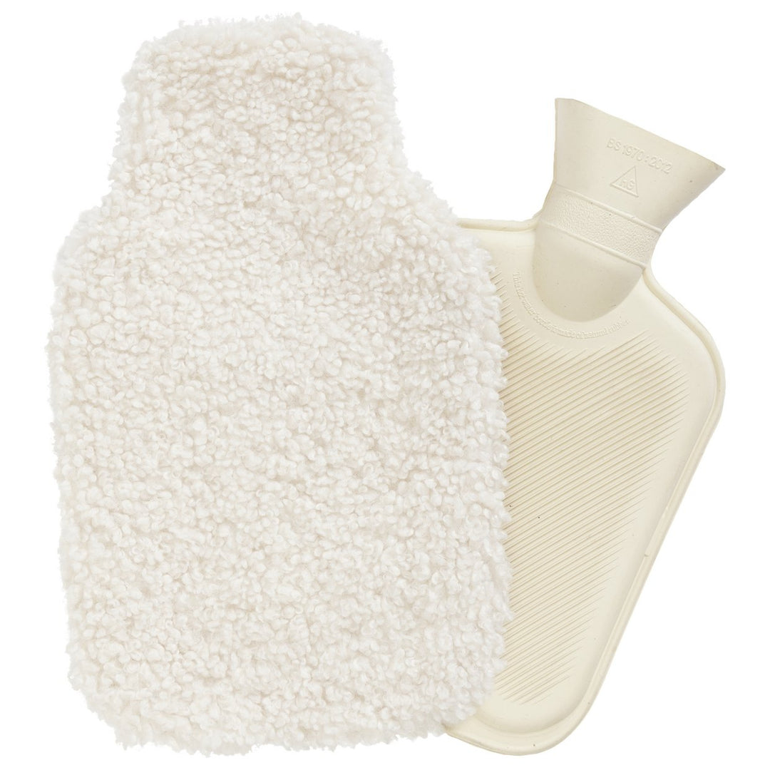 Home Shearling Cream Hot Water Bottle 