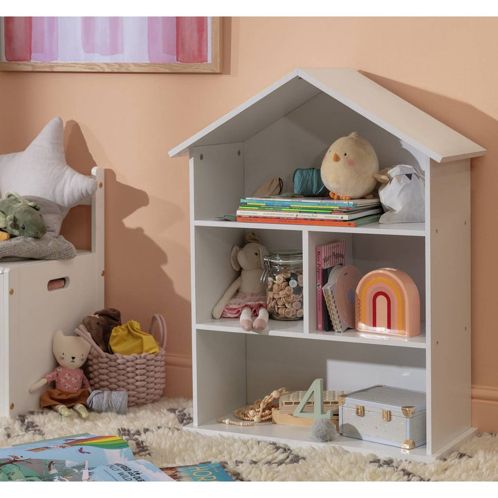 Home Mia Kids House Bookcase - White