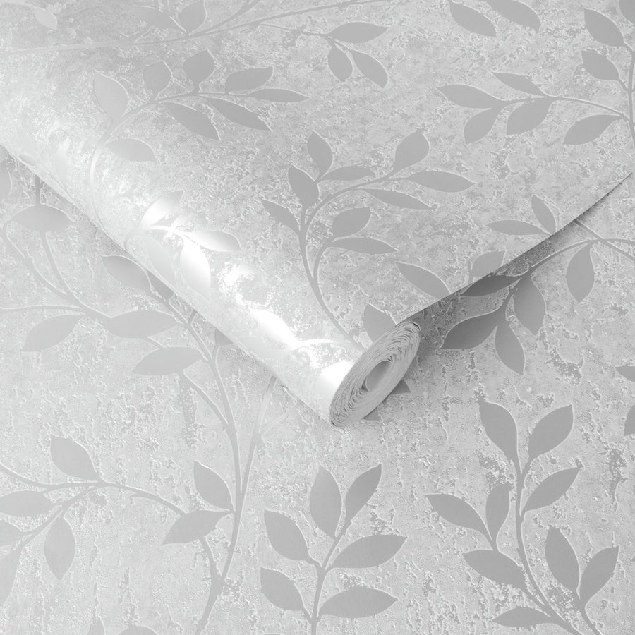 Graham and Brown Milan Trail Silver Wallpaper